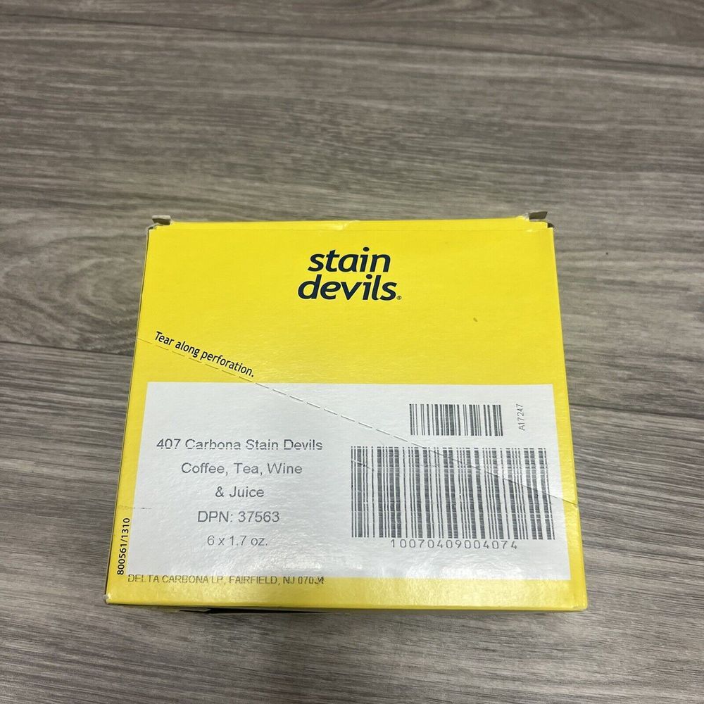 6 Carbona‎ Stain Devils Coffee Tea Wine & Juice Stain Remover 1.7 fl oz 6 PACK